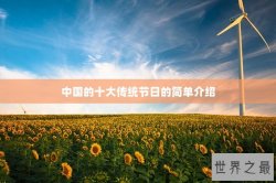 中国的十大传统节日的简单介绍