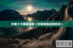 中国十大插座品牌（中国插座品牌排名）