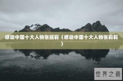 感动中国十大人物张丽莉（感动中国十大人物张莉莉）