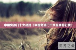中国免漆门十大品牌（中国免漆门十大品牌排行榜）