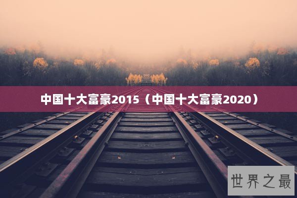 中国十大富豪2015（中国十大富豪2020）