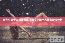 当今中国十大社会阶层（当今中国十大社会阶层分析）