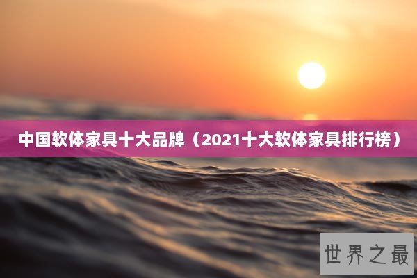 中国软体家具十大品牌（2021十大软体家具排行榜）