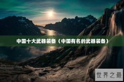 中国十大武器装备（中国有名的武器装备）