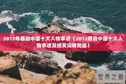 2012年感动中国十大人物事迹（2012感动中国十大人物事迹及颁奖词精简版）