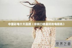 中国彩电十大品牌（目前口碑最好的电视机）