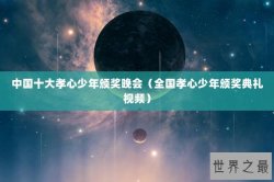 中国十大孝心少年颁奖晚会（全国孝心少年颁奖典礼视频）
