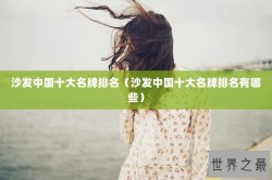 沙发中国十大名牌排名（沙发中国十大名牌排名有哪些）