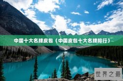 中国十大名牌皮包（中国皮包十大名牌排行）