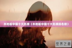 木地板中国十大名牌（木地板中国十大名牌排名榜）