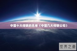 中国十大传销的名单（中国几大传销公司）