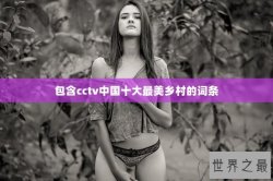 包含cctv中国十大最美乡村的词条