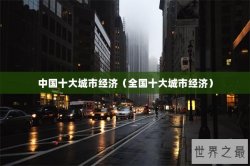 中国十大城市经济（全国十大城市经济）