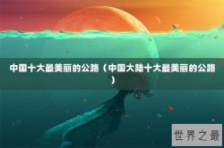 中国十大最美丽的公路（中国大陆十大最美丽的公路）