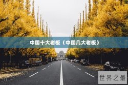 中国十大老板（中国几大老板）