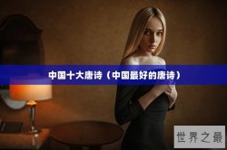 中国十大唐诗（中国最好的唐诗）