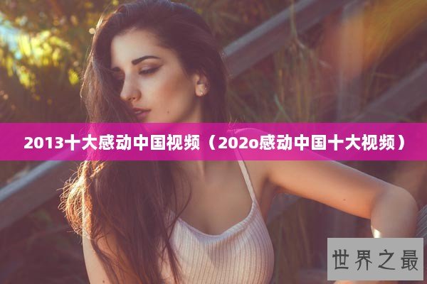 2013十大感动中国视频（202o感动中国十大视频）