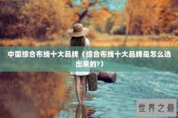 中国综合布线十大品牌（综合布线十大品牌是怎么选出来的?）