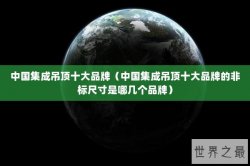中国集成吊顶十大品牌（中国集成吊顶十大品牌的非标尺寸是哪几个品牌）