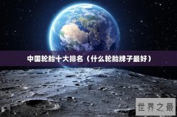 中国轮胎十大排名（什么轮胎牌子最好）
