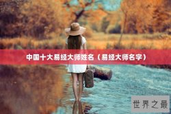 中国十大易经大师姓名（易经大师名字）
