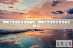 中国十大涂料品牌有哪些（中国十大涂料品牌有哪些牌子）