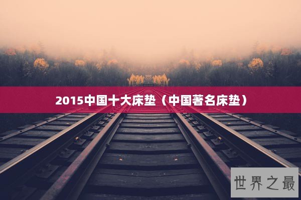 2015中国十大床垫（中国著名床垫）