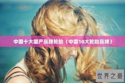 中国十大国产品牌轮胎（中国10大轮胎品牌）
