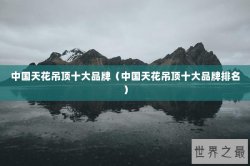 中国天花吊顶十大品牌（中国天花吊顶十大品牌排名）