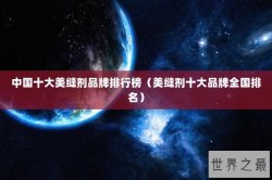中国十大美缝剂品牌排行榜（美缝剂十大品牌全国排名）