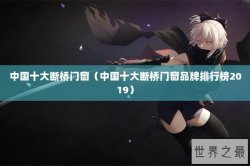 中国十大断桥门窗（中国十大断桥门窗品牌排行榜2019）