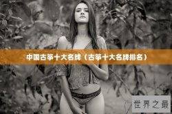 中国古筝十大名牌（古筝十大名牌排名）