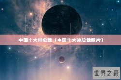 中国十大帅总裁（中国十大帅总裁照片）