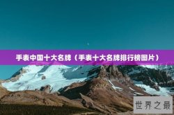 手表中国十大名牌（手表十大名牌排行榜图片）