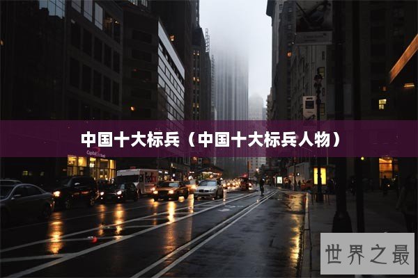 中国十大标兵（中国十大标兵人物）
