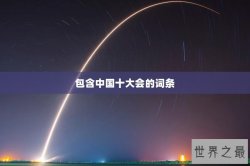 包含中国十大会的词条