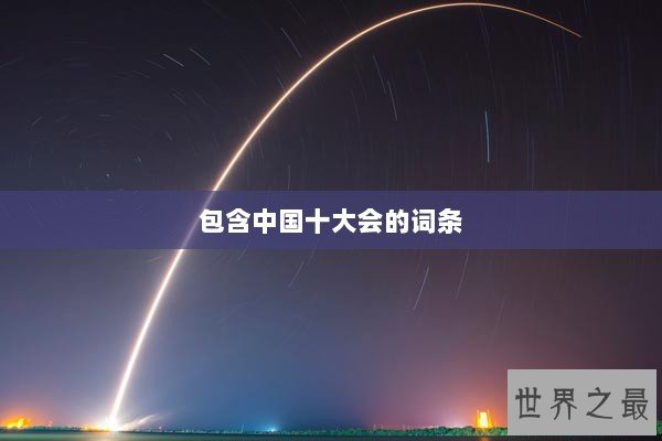 包含中国十大会的词条