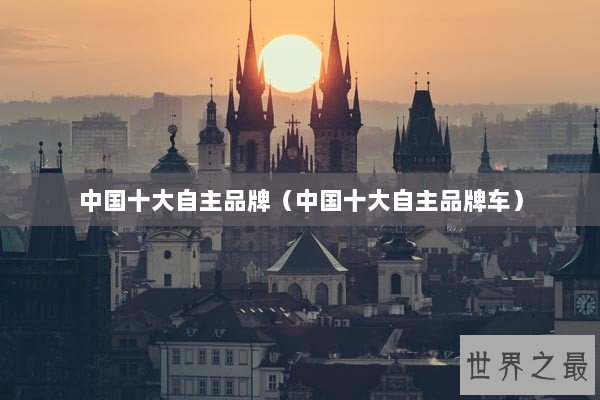 中国十大自主品牌（中国十大自主品牌车）