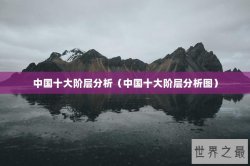 中国十大阶层分析（中国十大阶层分析图）