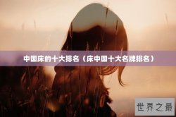 中国床的十大排名（床中国十大名牌排名）