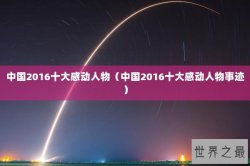 中国2016十大感动人物（中国2016十大感动人物事迹）