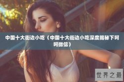 中国十大街边小吃（中国十大街边小吃深度揭秘下呵呵微信）
