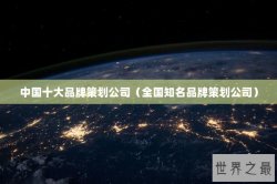 中国十大品牌策划公司（全国知名品牌策划公司）