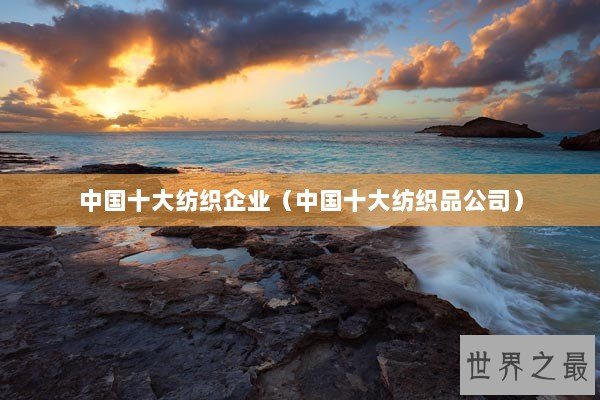中国十大纺织企业（中国十大纺织品公司）