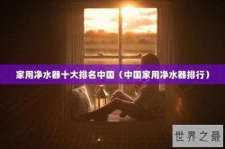 家用净水器十大排名中国（中国家用净水器排行）