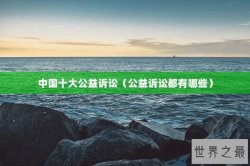 中国十大公益诉讼（公益诉讼都有哪些）