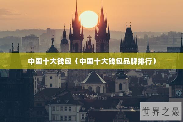 中国十大钱包（中国十大钱包品牌排行）