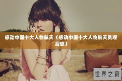 感动中国十大人物航天（感动中国十大人物航天员观后感）