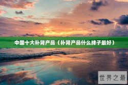 中国十大补肾产品（补肾产品什么牌子最好）