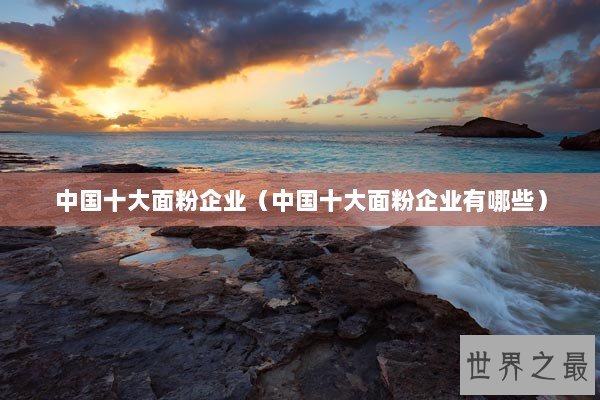 中国十大面粉企业(中国十大面粉企业有哪些) 中国十大面粉企业(中国十大面粉企业有哪些)